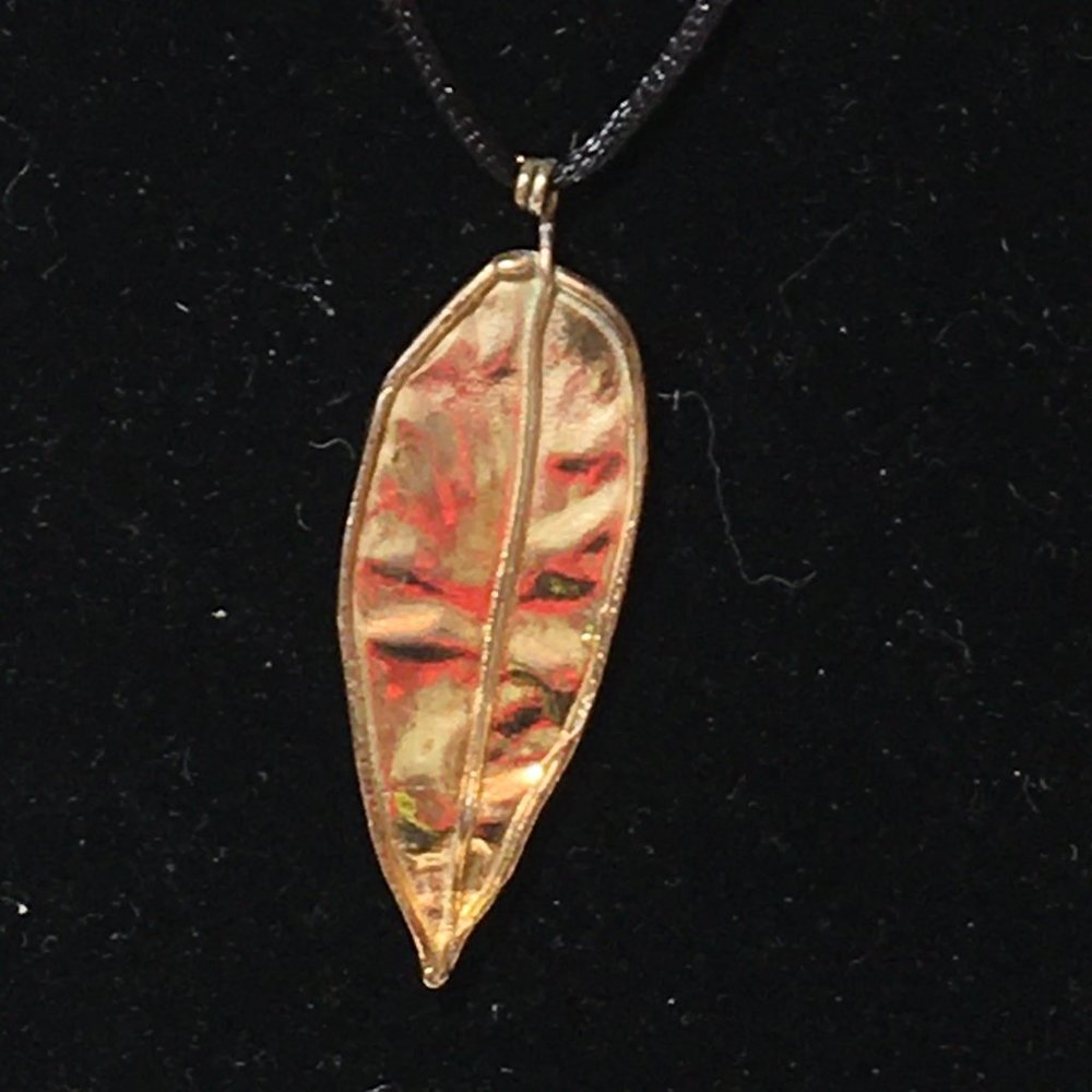 Single Leaf Pendant designed by Joanne Cooper in 1970's